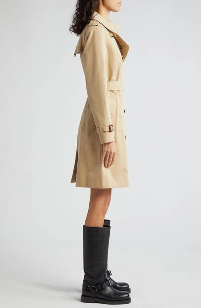 Shop Burberry Chelsea Long Heritage Trench Coat In Honey