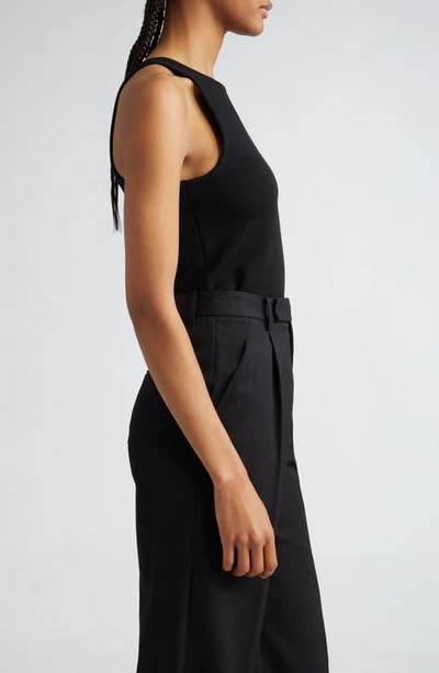 Shop Max Mara Alfeo Wool Blend Sleeveless Sweater In Black