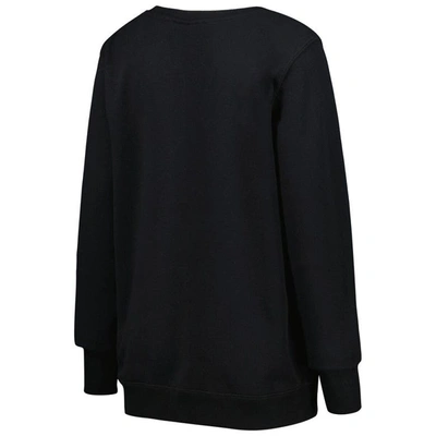Shop Cuce Black Denver Broncos Sequin Logo V-neck Pullover Sweatshirt