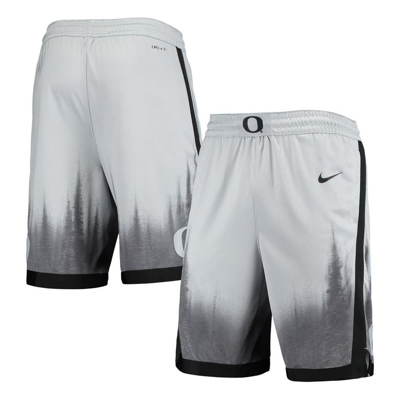 Shop Nike Gray/black Oregon Ducks Limited Performance Basketball Shorts