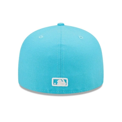 Shop New Era Blue Los Angeles Angels Vice Highlighter Logo 59fifty Fitted Hat