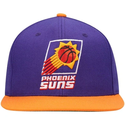 Shop Mitchell & Ness Purple/orange Phoenix Suns Hardwood Classics Team Two-tone 2.0 Snapback Hat