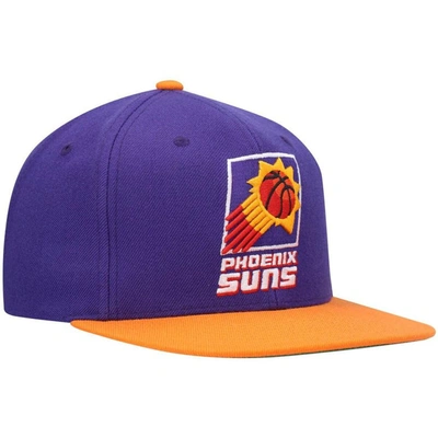 Shop Mitchell & Ness Purple/orange Phoenix Suns Hardwood Classics Team Two-tone 2.0 Snapback Hat