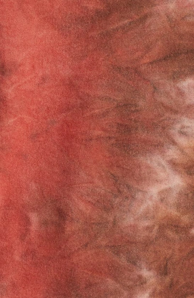 Loveappella Tie Dye Long Sleeve Hacci Knit Top In Cinnamon