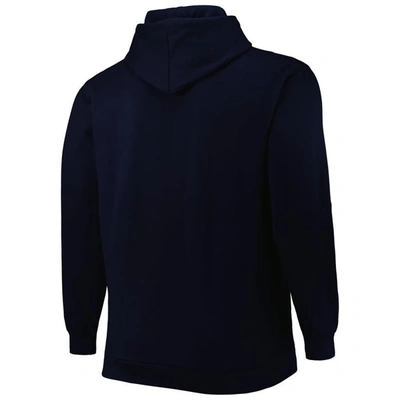 Profile Men's Navy New Orleans Pelicans Big And Tall Heart And Soul Pullover Hoodie In Navy