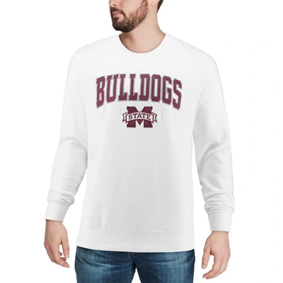 Shop Colosseum White Mississippi State Bulldogs Arch & Logo Crew Neck Sweatshirt