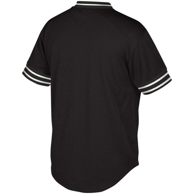 Shop Mitchell & Ness Black Beast Mode Collegiate Logo V-neck Jersey T-shirt