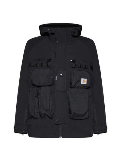 Shop Junya Watanabe Comme Des Garcon Coats In Black