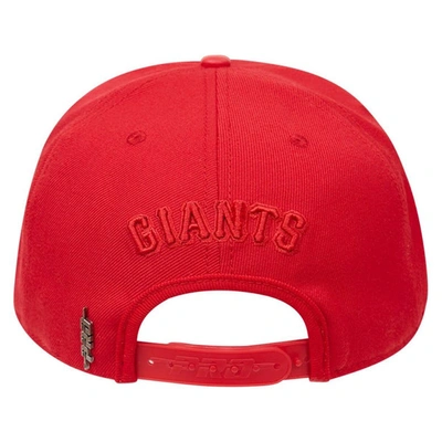 Shop Pro Standard San Francisco Giants Triple Red Snapback Hat