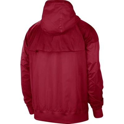Shop Nike Crimson Alabama Crimson Tide Windrunner Raglan Full-zip Jacket
