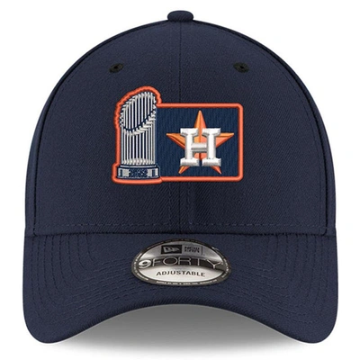 New Era Navy Houston Astros 2022 World Series Champions Trophy 9forty Adjustable Hat In Navy