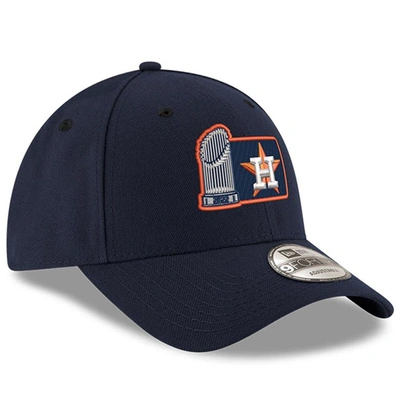 New Era Navy Houston Astros 2022 World Series Champions Trophy 9forty Adjustable Hat In Navy