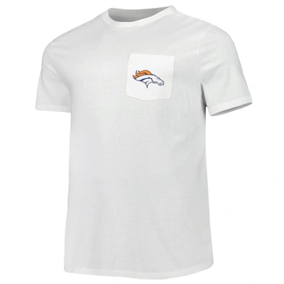 Shop Vineyard Vines White Denver Broncos Big & Tall Helmet T-shirt