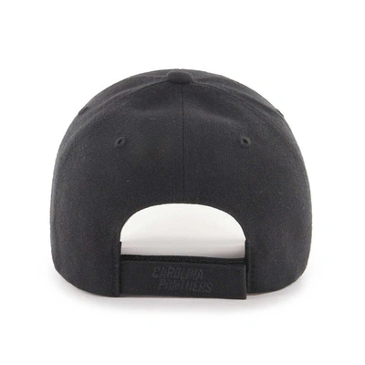 Shop 47 ' Black Carolina Panthers  Tonal Mvp Adjustable Hat
