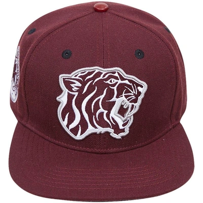 Shop Pro Standard Maroon Texas Southern Tigers Evergreen Mascot Snapback Hat