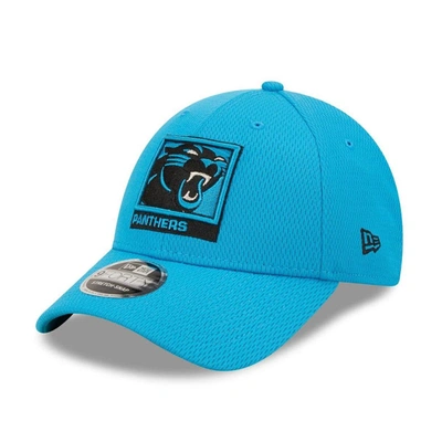 Shop New Era Blue Carolina Panthers Framed Af 9forty Snapback Hat