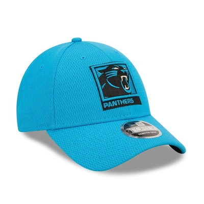 Shop New Era Blue Carolina Panthers Framed Af 9forty Snapback Hat