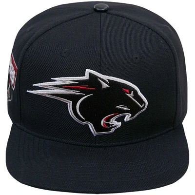 Shop Pro Standard Black Clark Atlanta Panthers Arch Over Logo Evergreen Snapback Hat