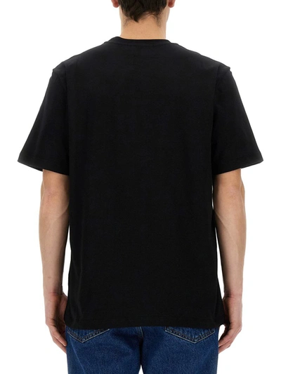 Shop Msgm T-shirt With Logo In Black