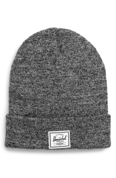 Shop Herschel Supply Co Elmer Knit Beanie In Heather Black