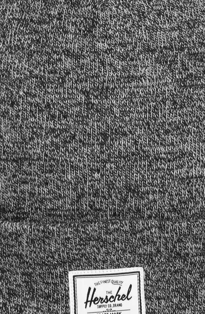 Herschel Supply Co Elmer Knit Beanie In Heather Black
