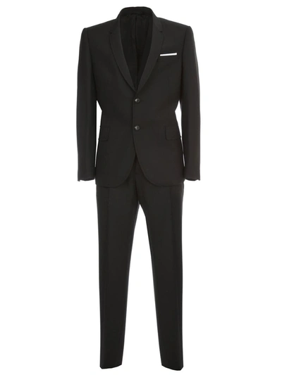 Shop Neil Barrett Skinny Regular Suit Clothing In Black