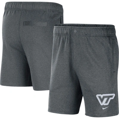 Shop Nike Gray Virginia Tech Hokies Fleece Shorts
