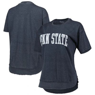 Shop Pressbox Heathered Navy Penn State Nittany Lions Arch Poncho T-shirt In Heather Navy