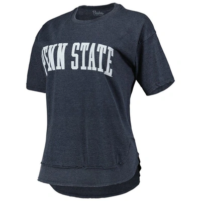 Shop Pressbox Heathered Navy Penn State Nittany Lions Arch Poncho T-shirt In Heather Navy