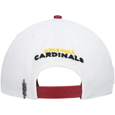 Shop Pro Standard White/cardinal Arizona Cardinals 2tone Snapback Hat