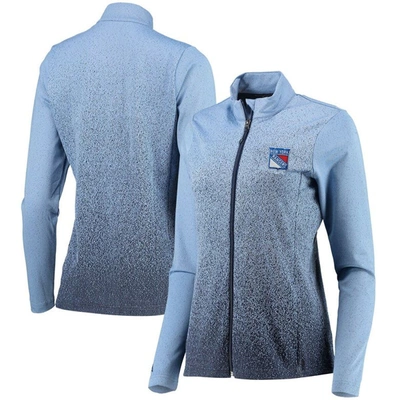 Shop Antigua Royal/navy New York Rangers Guide Desert Dry Full-zip Jacket In Blue