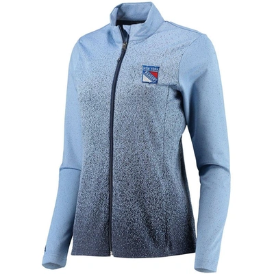 Shop Antigua Royal/navy New York Rangers Guide Desert Dry Full-zip Jacket In Blue