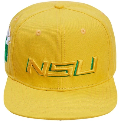 Shop Pro Standard Gold Norfolk State Spartans Evergreen Nsu Snapback Hat