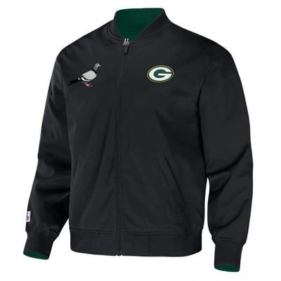 Shop Staple Nfl X  Hunter Green Green Bay Packers Reversible Core Jacket
