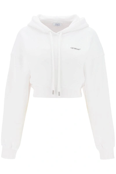 Shop Off-white X-ray Arrow Cropped Hoodie