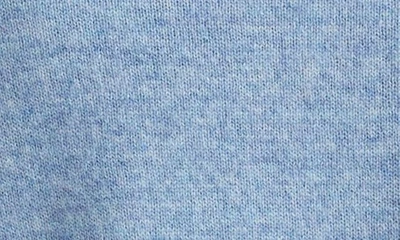 Shop Acne Studios Kalon Face Patch Wool Sweater In Steel Blue Melange