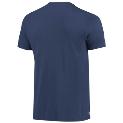 Shop New Era Navy New England Patriots Combine Authentic Big Stage T-shirt