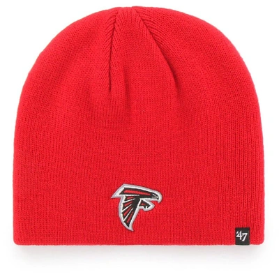 Shop 47 ' Red Atlanta Falcons Secondary Logo Knit Beanie