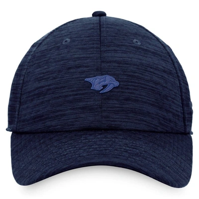 Shop Fanatics Branded Navy Nashville Predators Authentic Pro Road Snapback Hat
