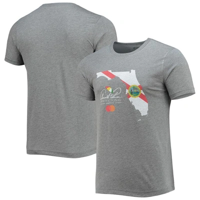 Shop Ahead Heathered Gray Arnold Palmer Invitational Florida State Flag Tri-blend T-shirt In Heather Gray