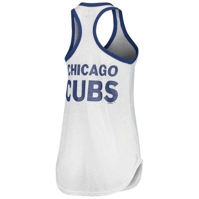 Shop G-iii 4her By Carl Banks White Chicago Cubs Tater Racerback Tank Top