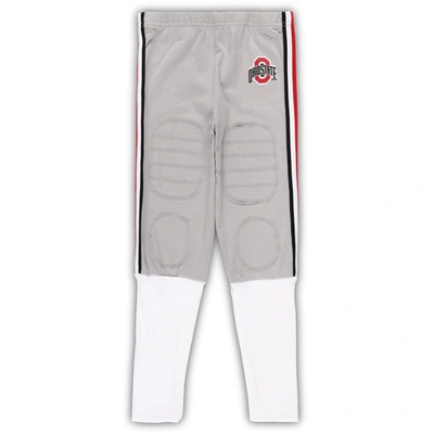 Shop Wes & Willy Youth  Scarlet/gray Ohio State Buckeyes Team Football Pajama Set