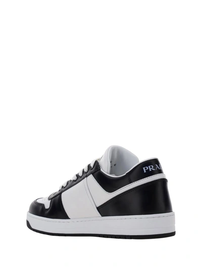 Shop Prada Sneakers In Bianco+nero 1