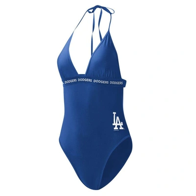 Shop G-iii 4her By Carl Banks Royal Los Angeles Dodgers Full Count One-piece Swimsuit