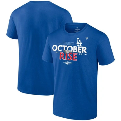 Shop Fanatics Branded Royal Los Angeles Dodgers 2022 Postseason Locker Room Big & Tall T-shirt