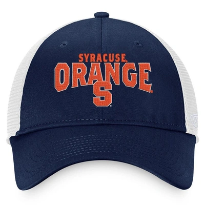 Shop Top Of The World Navy/white Syracuse Orange Breakout Trucker Snapback Hat