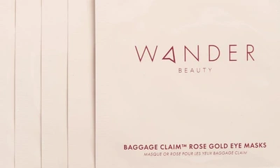Shop Wander Beauty Baggage Claim Gold Eye Masks