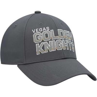 Shop Adidas Originals Adidas Gray Vegas Golden Knights Team Bar Flex Hat