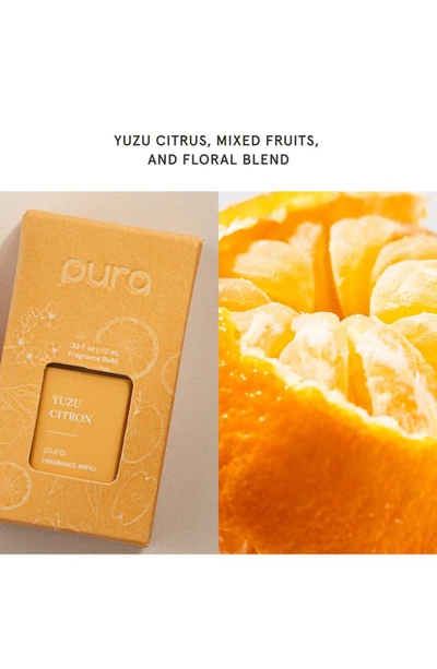 Shop Pura 2-pack Diffuser Fragrance Refills In Yuzu Citron