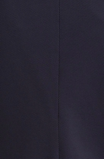 Emporio Armani Rice Stitch Sport Coat In Solid Blue Navy